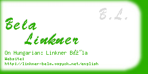 bela linkner business card